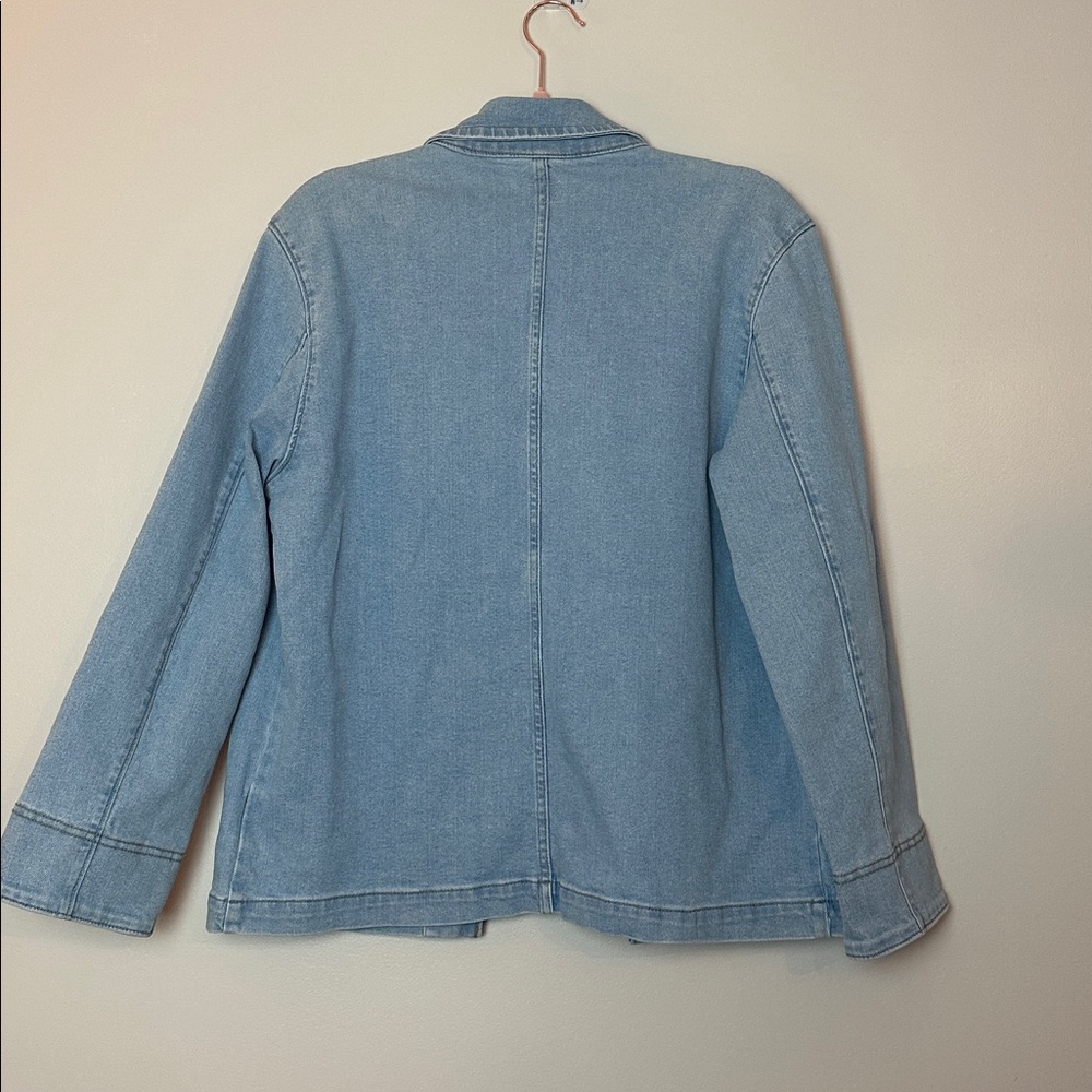 Lee Women's Light Blue Denim Chore Jacket - Picture 9 of 9